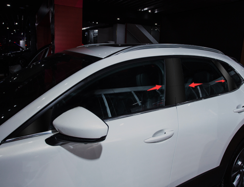 for Mazda CX-30 2020-2022 Carbon Fiber Window BC Pillar Post Cover Trim Stickers