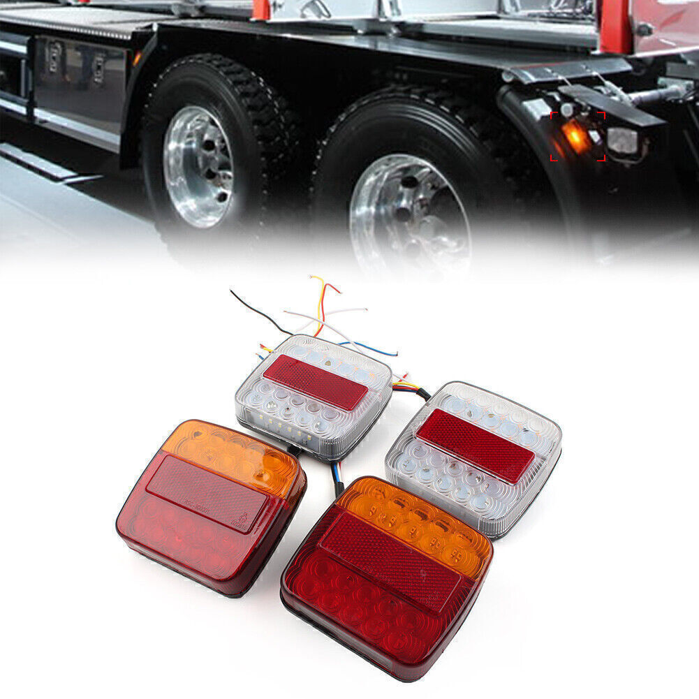 12V 26LED Rear Tail Light Indicator Light Trailer Truck Lorry Boats Vans Caravan