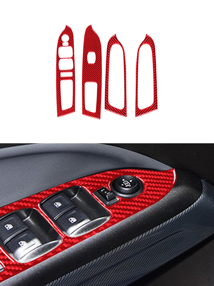 Window Switch Button Trim Cover for Chevrolet Colorado/ for GMC for Canyon 2015-2022 Red