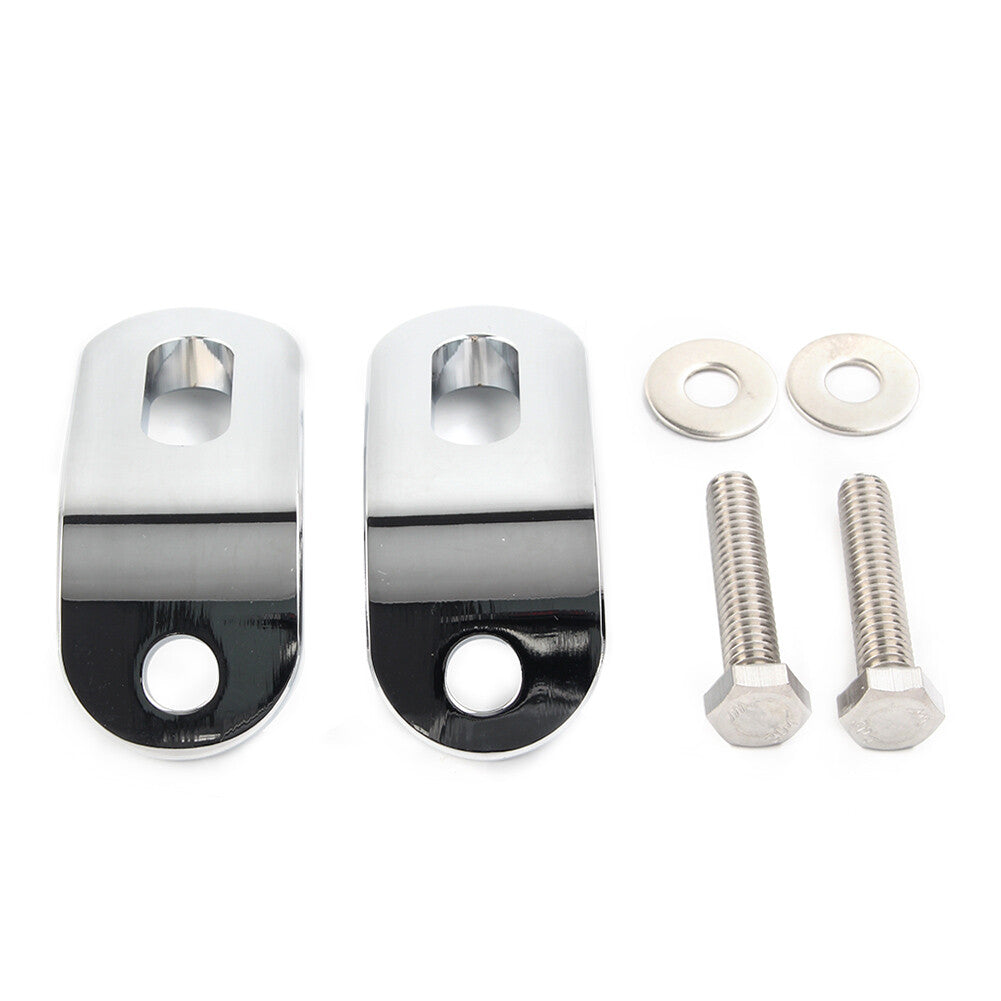 Touchless Tie-Downs Mount for Harley Touring Road King Electra Glide Silver