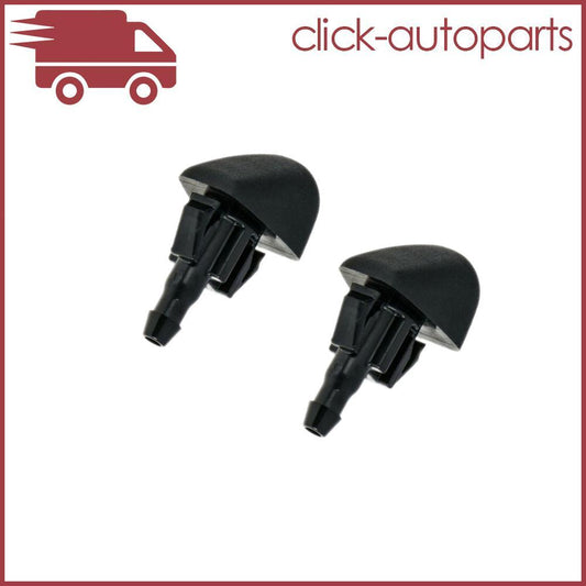 2pcs Water Spray Nozzle Windshield Washer Nossles For 2013-2018 for Mazda CX-5 Black