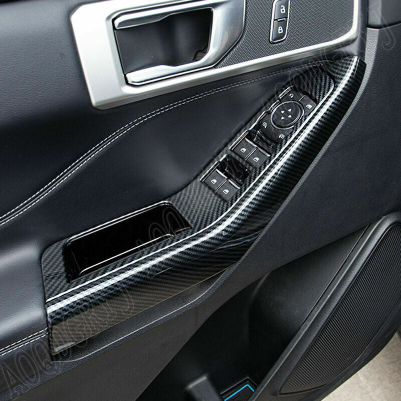 Glass Panel Arm Lift Switch Button Moulding Cover Trim for Ford Explorer 20-2022