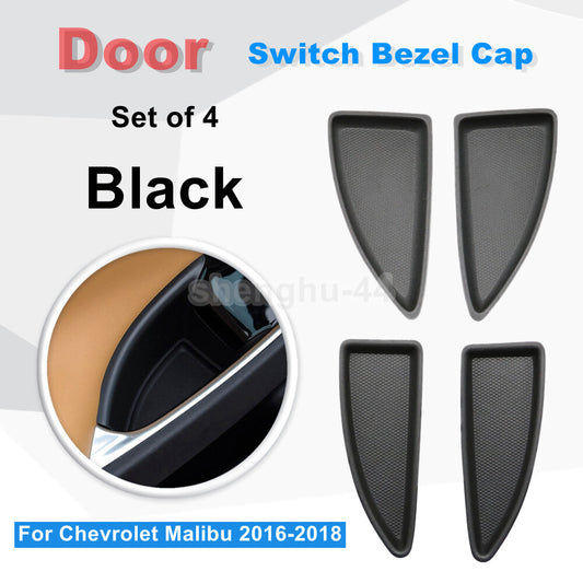For GM for Chevy 2016-2018 Malibu Interior-Front and Rear Door-Switch Bezel Cap Set