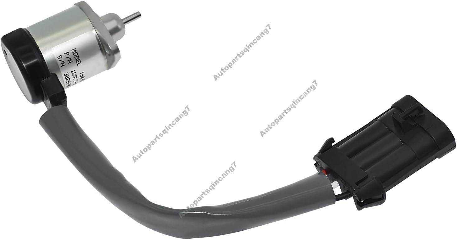12V Stop Shut Off Solenoid 1G577-60011 for Kubota Engine V3300DIT V3800T
