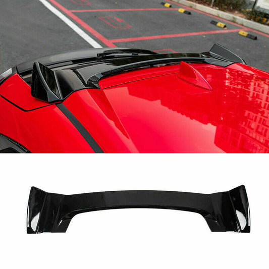 Glossy Black Rear Window Roof Spoiler Wing Cover for Honda for Civic 10th 2016-2021