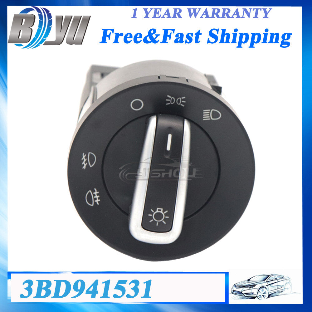 New 3BD941531 Headlight Switch Fog Light Fit for VW for Passat B5 for Golf Polo Control