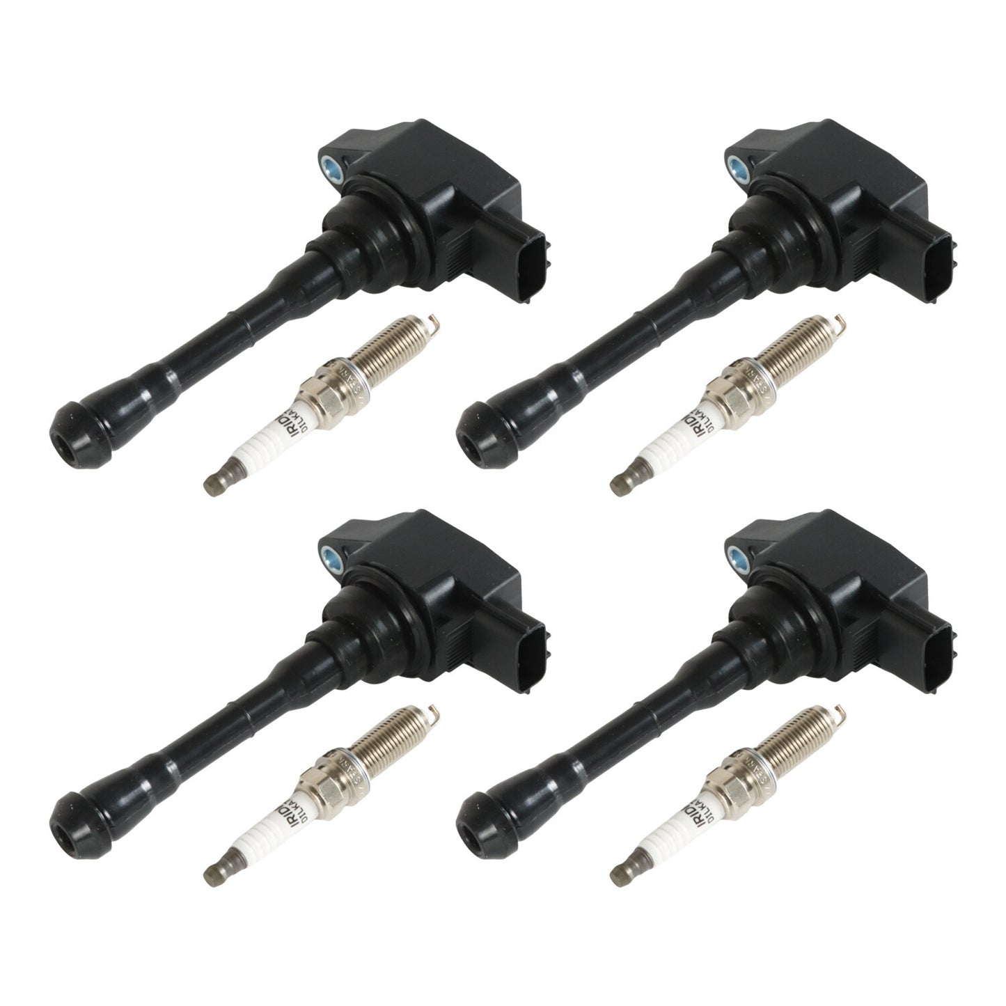 4pcs Ignition Coils+ 4pcs Iridium Spark Plug for 2011-2017 Juke L4 UF659+91215