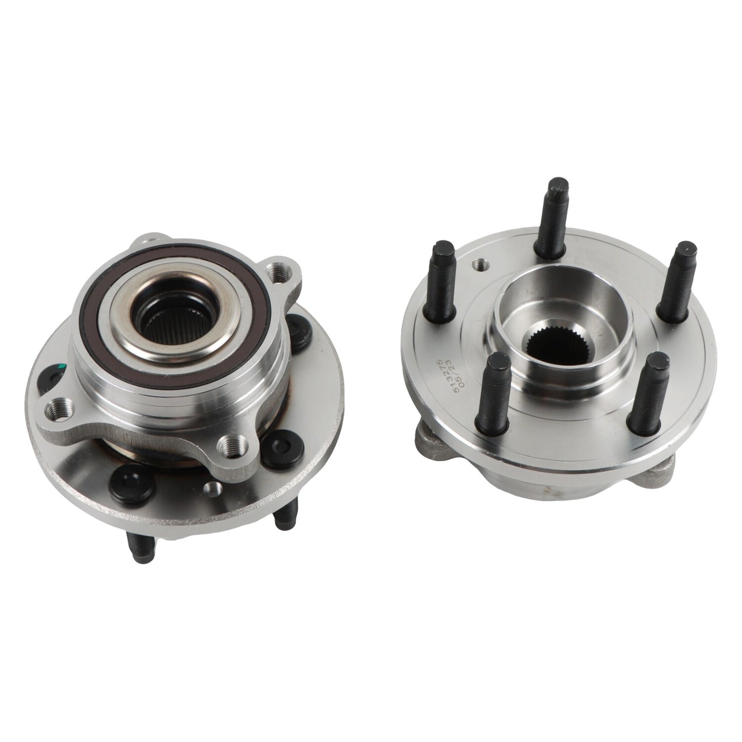 Pair Front Wheel Hub  Bearings for 2013 - 2019 for Ford Taurus Flex for Lincoln MKS MKT
