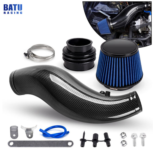 Real Carbon Fiber Air Intake Pipe Air Filter Kit for 1992-2000 for Honda for Civic EK EG