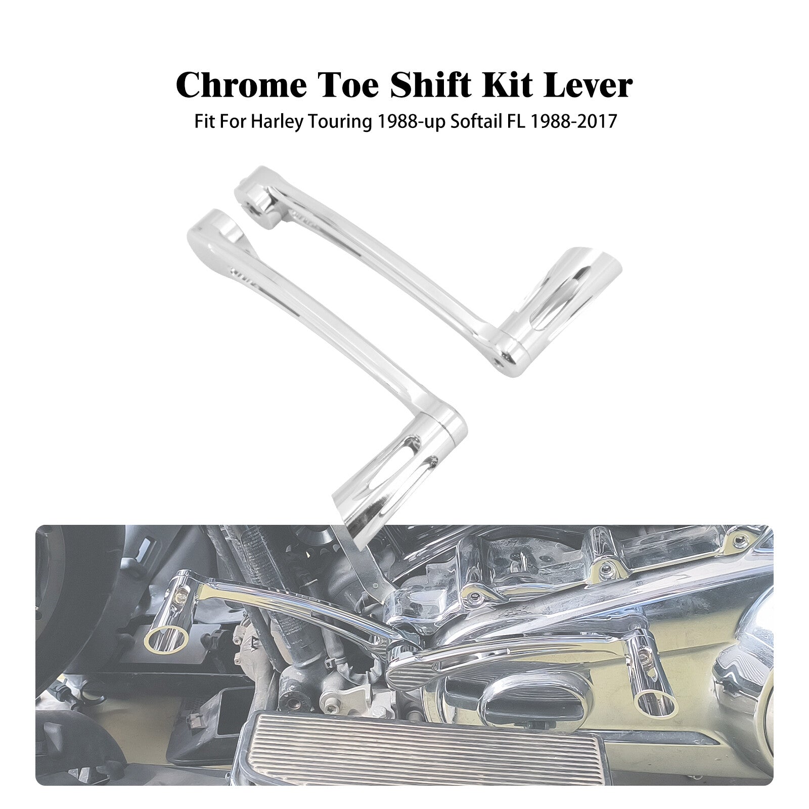 Heel Toe Gear Shifter Shift Lever Pedal Peg for Harley Softail Street Road Glide
