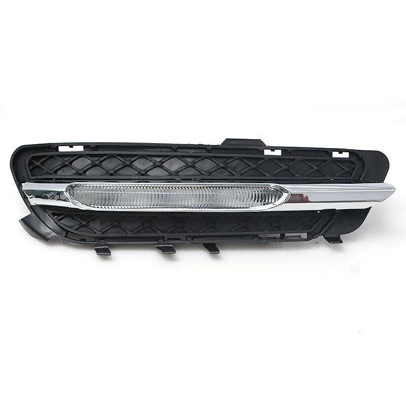 2x Bumper Set Fog Light Lamp+Grille Trim for Mercedes-Benz W212 E350