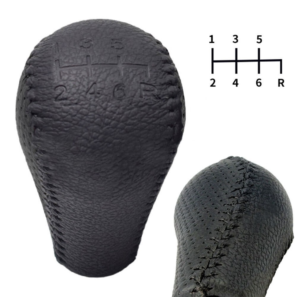 6 Speed Leather Gear Shift Knob for Nissan For Navara D40 For Frontier 05-15 New