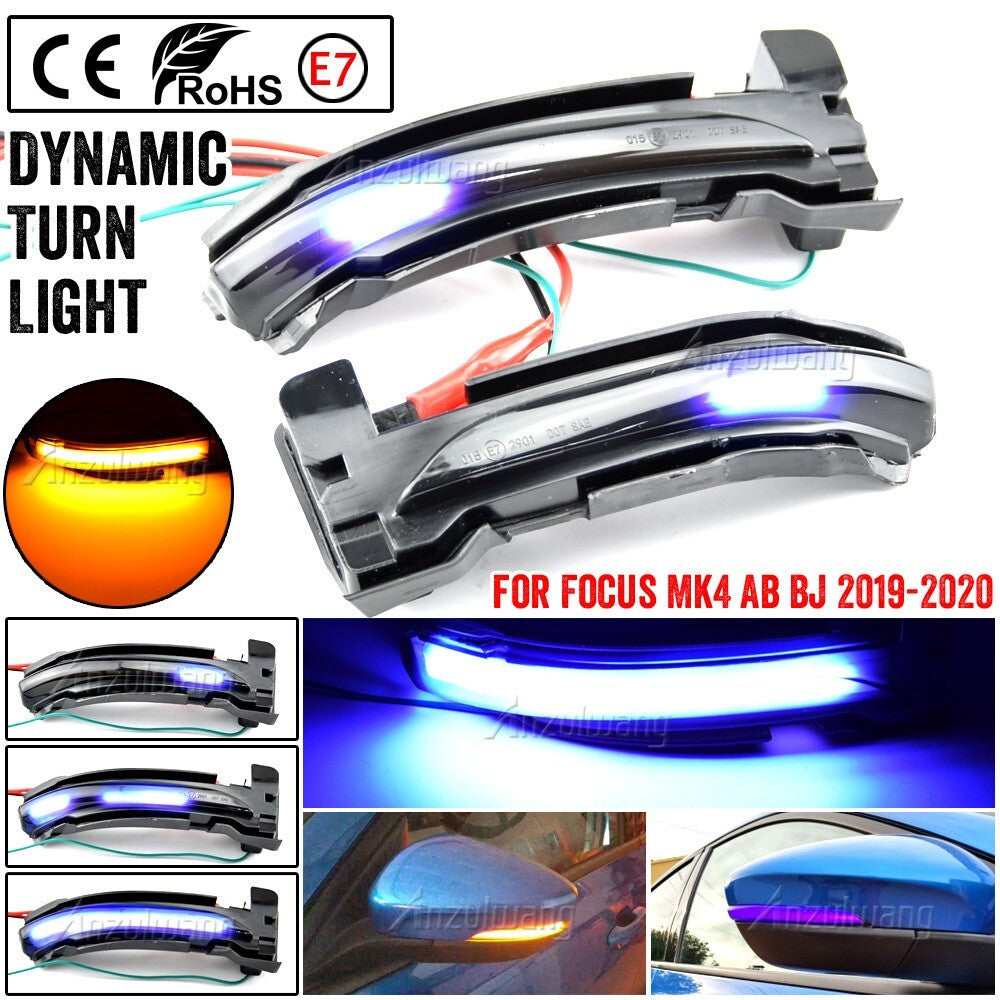 Dynamic Side Turn Signal Light for Ford Focus Mk4 Ab Bj 2019 -2020