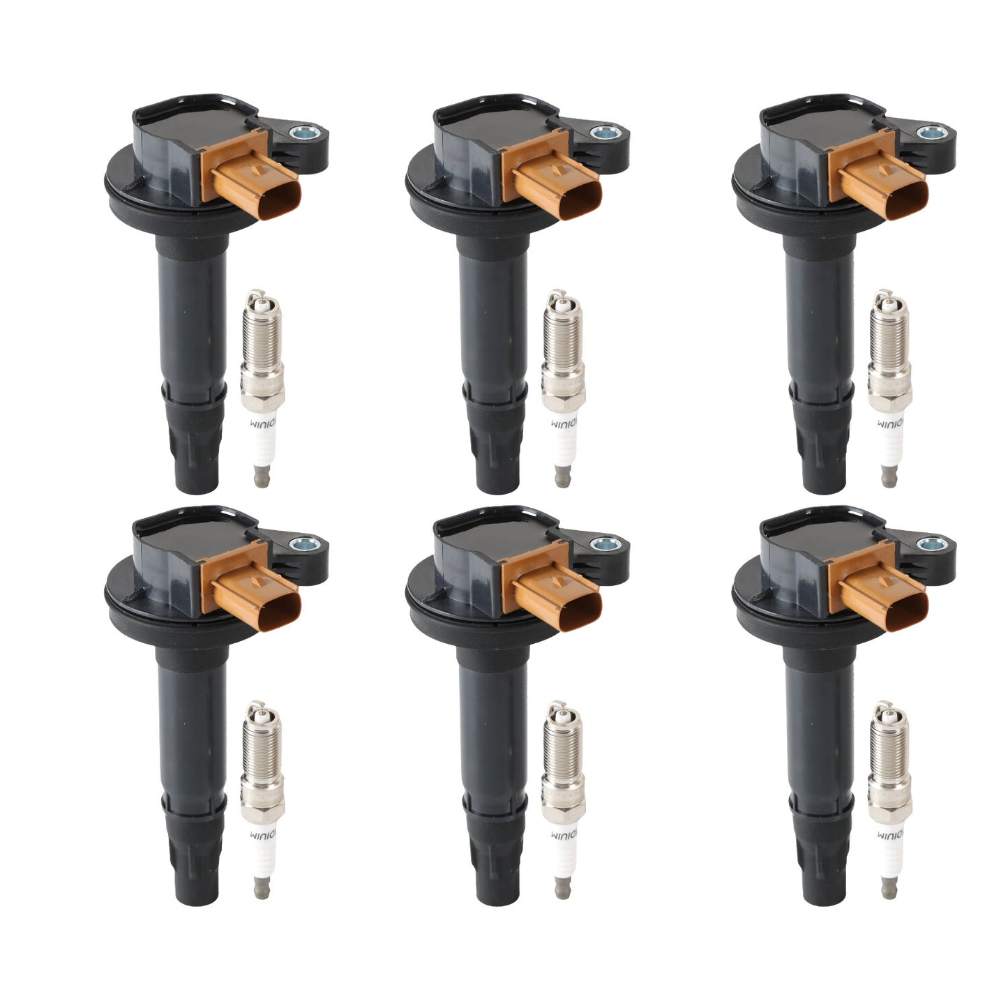 6 Ignition Coil  Spark Plug Pack for Ford Police F-150 Transit Ecoboost 3.5L V6