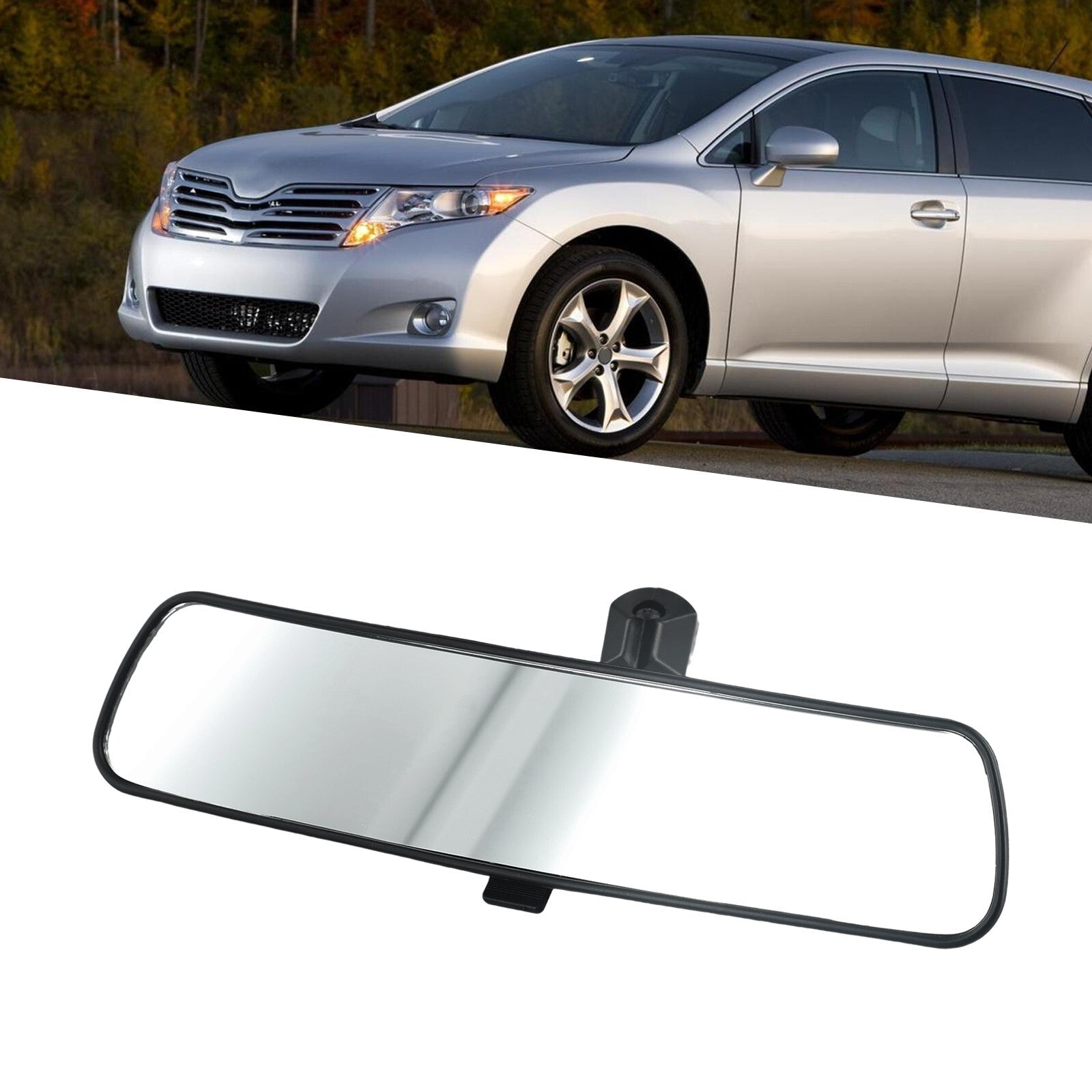 10 Inch Assisting Mirror Large Clear Anti-Glare Proof Panoramic Rear View Mirror