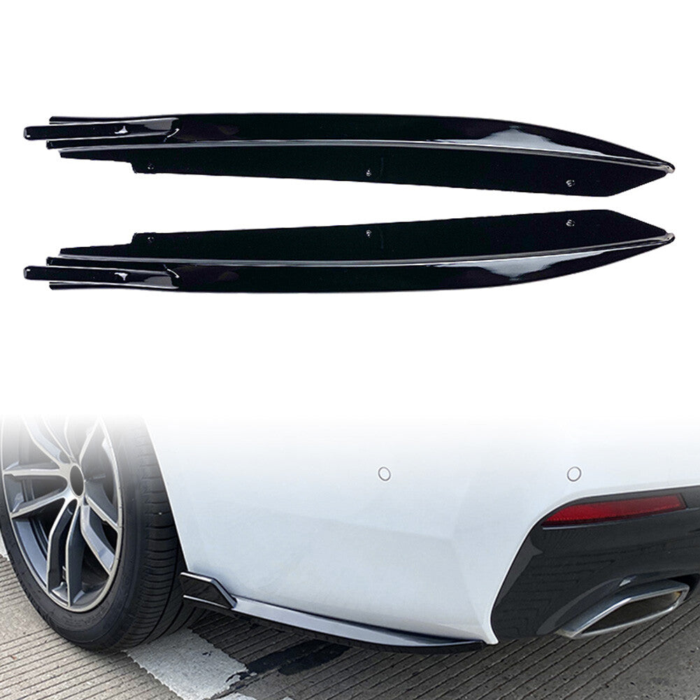 Rear Bumper Lip Diffuser Splitter Spoiler Protector FIT for BMW 5 Series G30 M-Tech