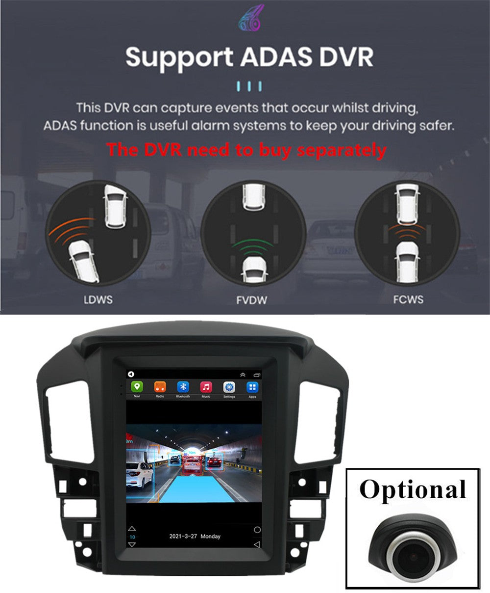 9.7Android 11 2+32GB Carplay Car Stereo Radio for Lexus RX300 for Toyota Harrier