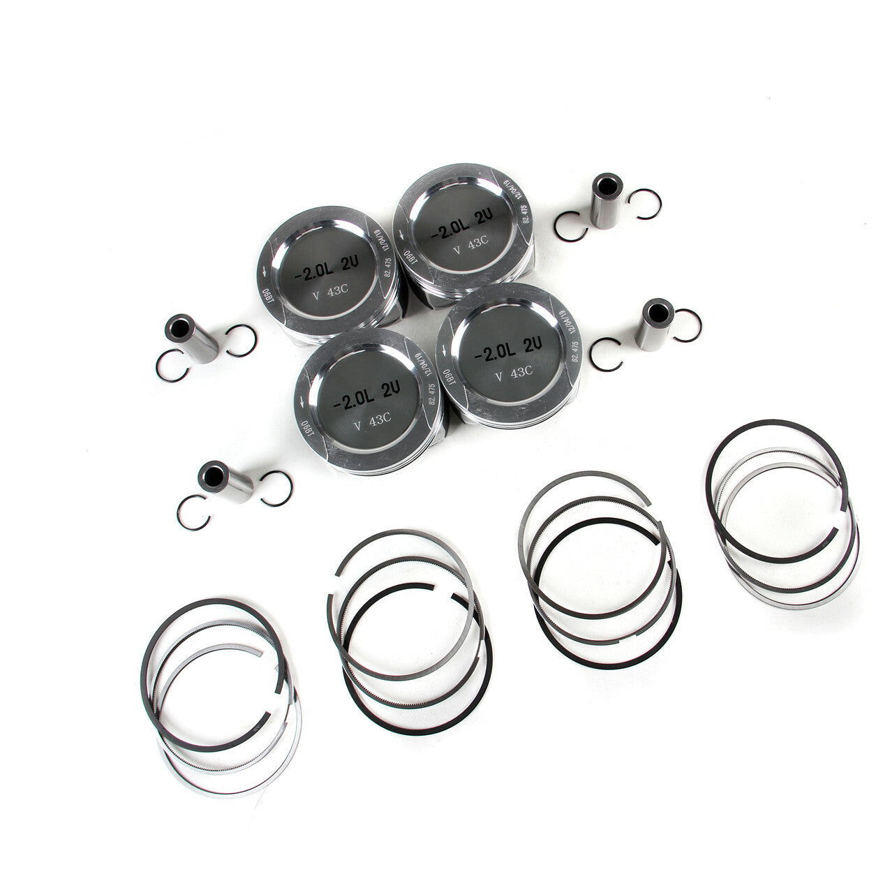 Fit for VW for Golf for Jetta for Passat 2.0L 85KM Piston Piston Ring Kit ¦Õ19mm AZH AZJ