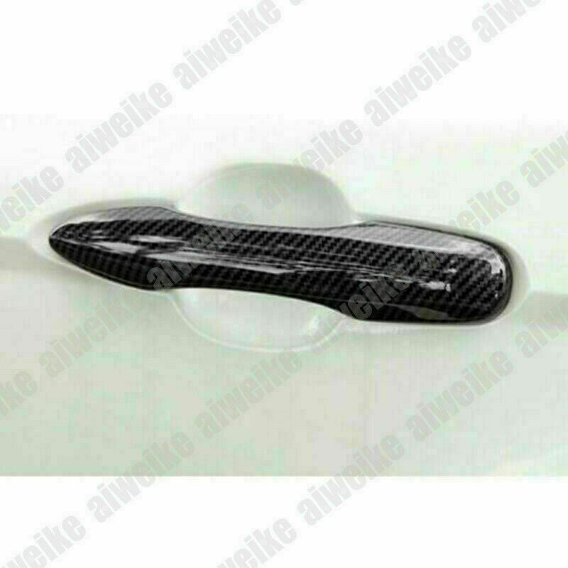 for Toyota for Camry 2018-2023 Exterior Door Handle Cover Trims Carbon Fiber W/Mark