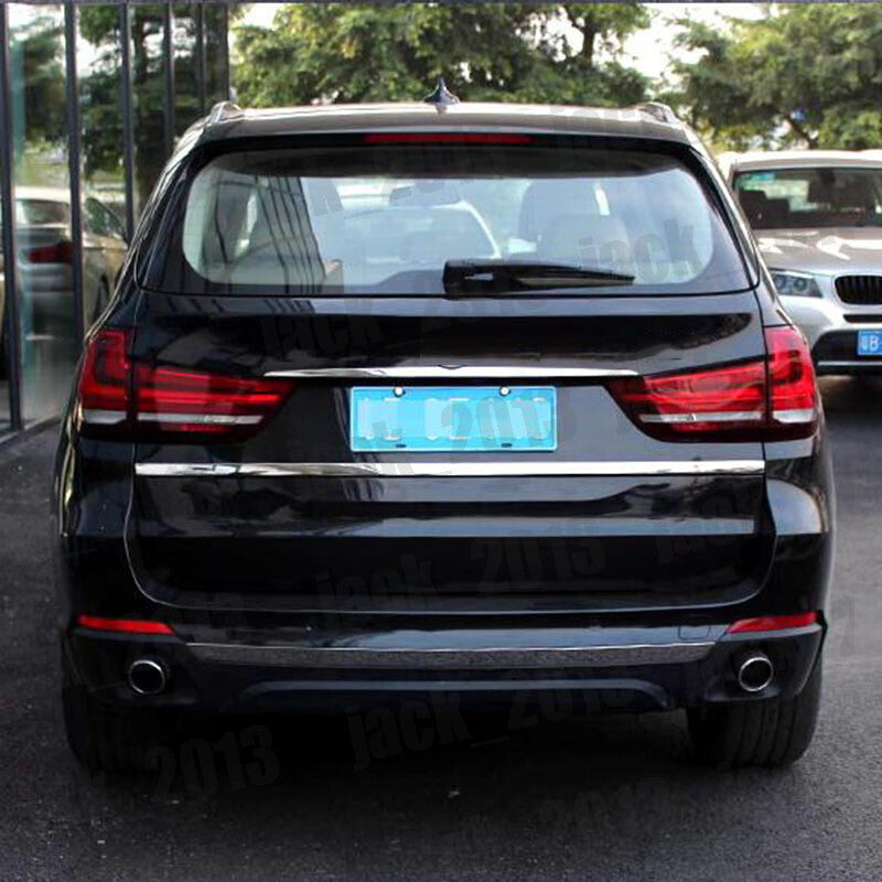 for BMW X5 E70 2007-2013 Stainless Steel Car Rear Trunk Molding Trim 1pcs