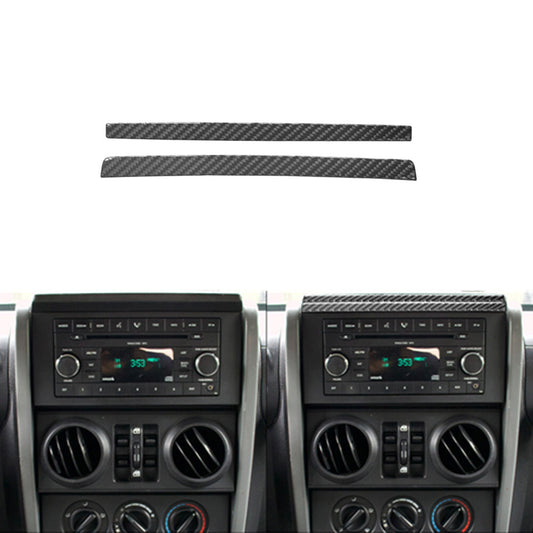 Carbon Fiber Upper Center Console Trim Panel for Jeep for Wrangler 2007-10