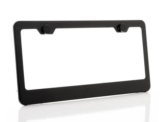 Car license plate frame cover, rear wide, matte black finish, suitable for Honda .