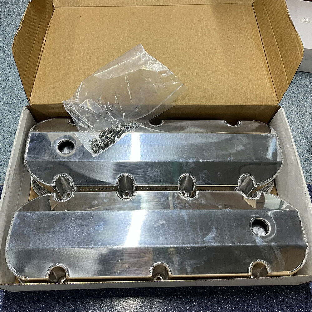 Aluminum Fabricated Valve Cover for Big Block for Chevy BBC 396,454 w/ Breather Hole