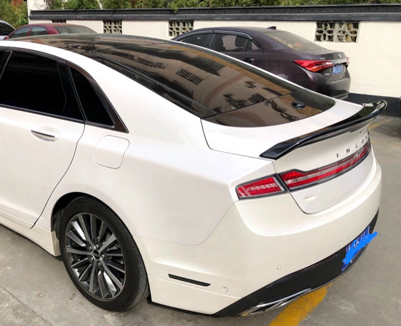 FOR 2015-2021 for Lincoln MKZ Glossy Black Car Rear Trunk Spoiler Tail Wing Lip ABS