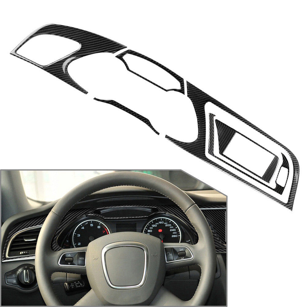 6 Pcs LHD Interior Dashboard Instrument Panel Trim Cover for Audi A4 2009-2010