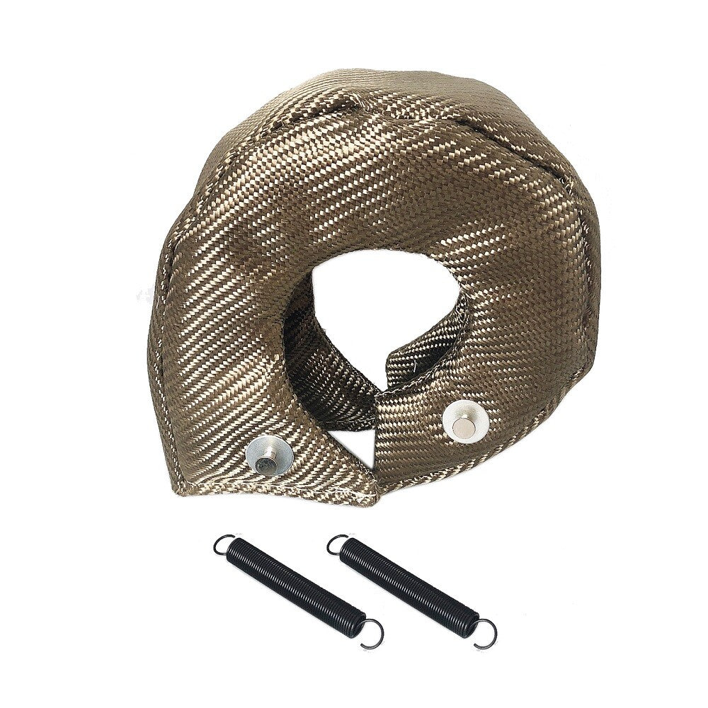 T3 Turbocharger Cover Wrap Titanium Fiber Turbo Blanket Heat Shield Barrier