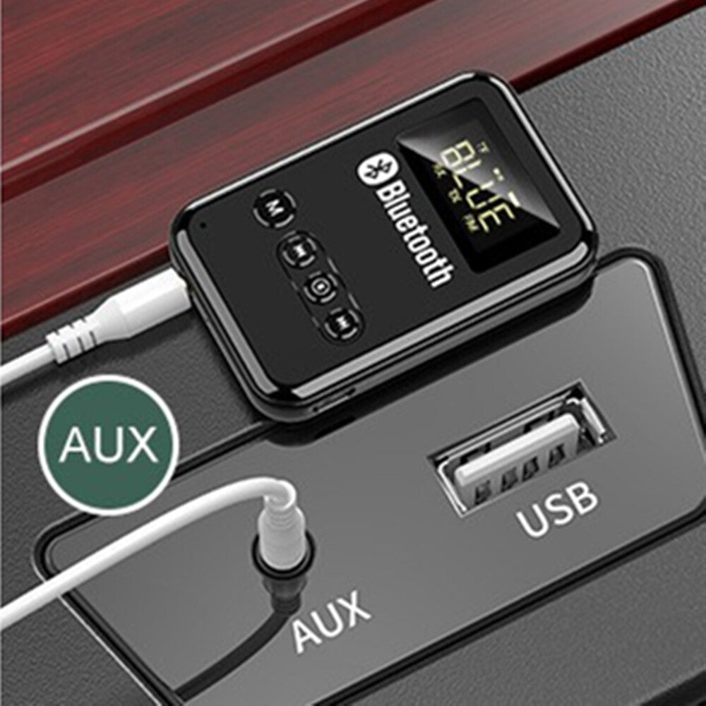 4in1 USB Bluetooth 5.0 Transmitter Receiver Wireless Audio 3.5mm Aux Car Adapter