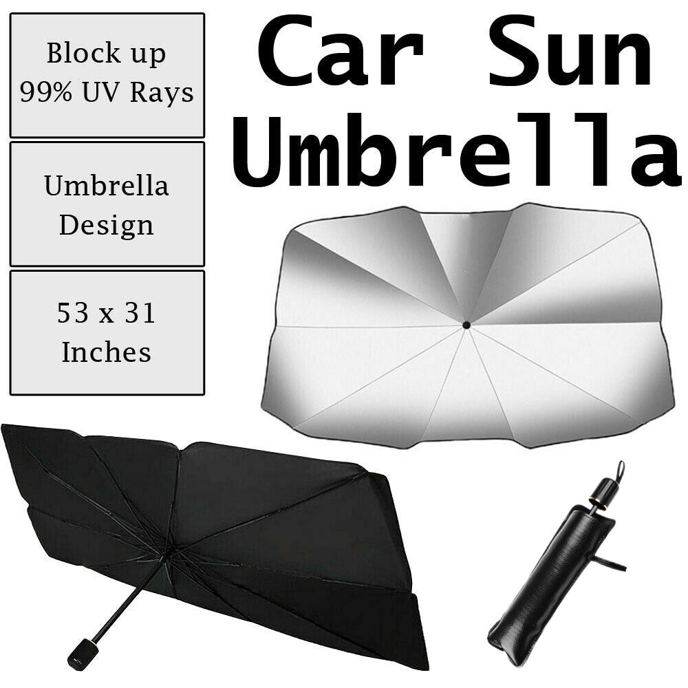 for Chevy SUV Car Windshield Umbrella Sun Shade Foldable Window Cover Visor