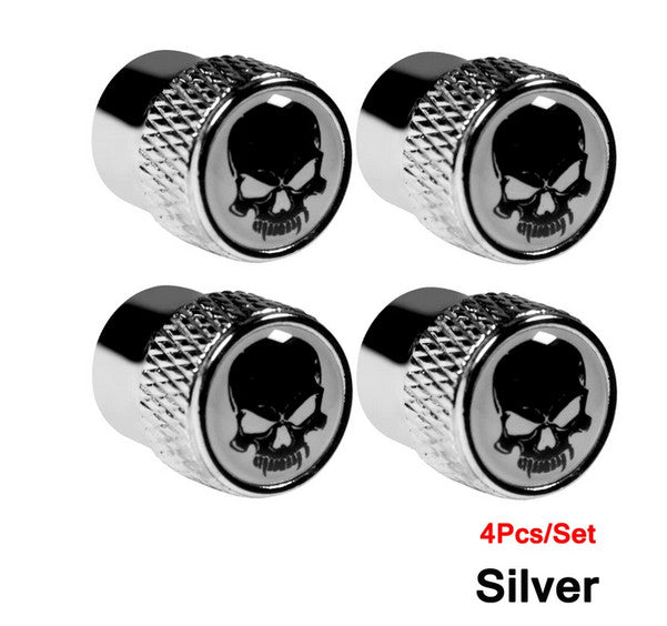4-piece car tire valve cover rod air dust cover, dustproof and rustproof, black, suitable for VW .