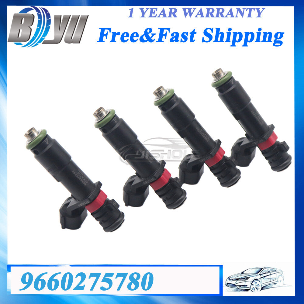 4PCS 9660275780 Fuel Injector for Peugeot 307 407 508 for Citroen C4 C5
