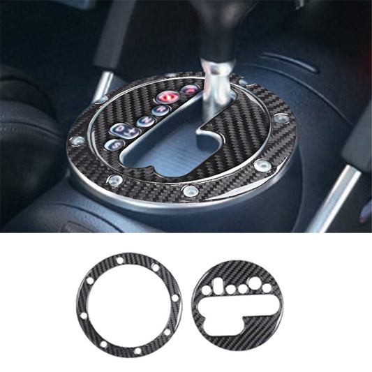 2Pcs Gear Shift Panel Trim Panel Carbon Fiber Interior for Audi TT 8N 2001-2006
