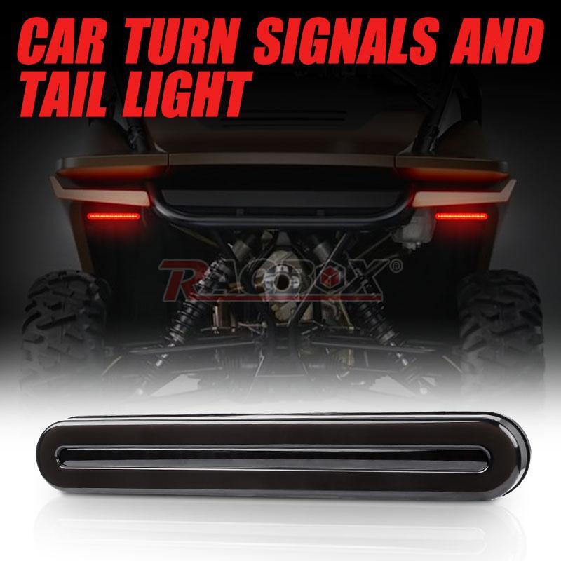 1X LED Truck Trailer Flowing Turn Signal Brake DRL Stop Tail Light Bar AmberRed
