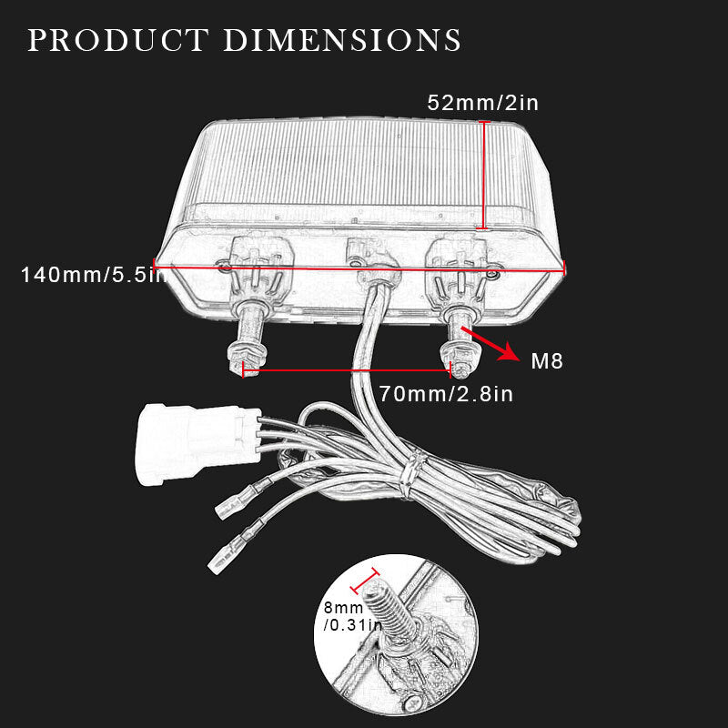 for Honda Grom125 MSX125 Motorcycle Brake Tail Light Turn Signals LED Integrated