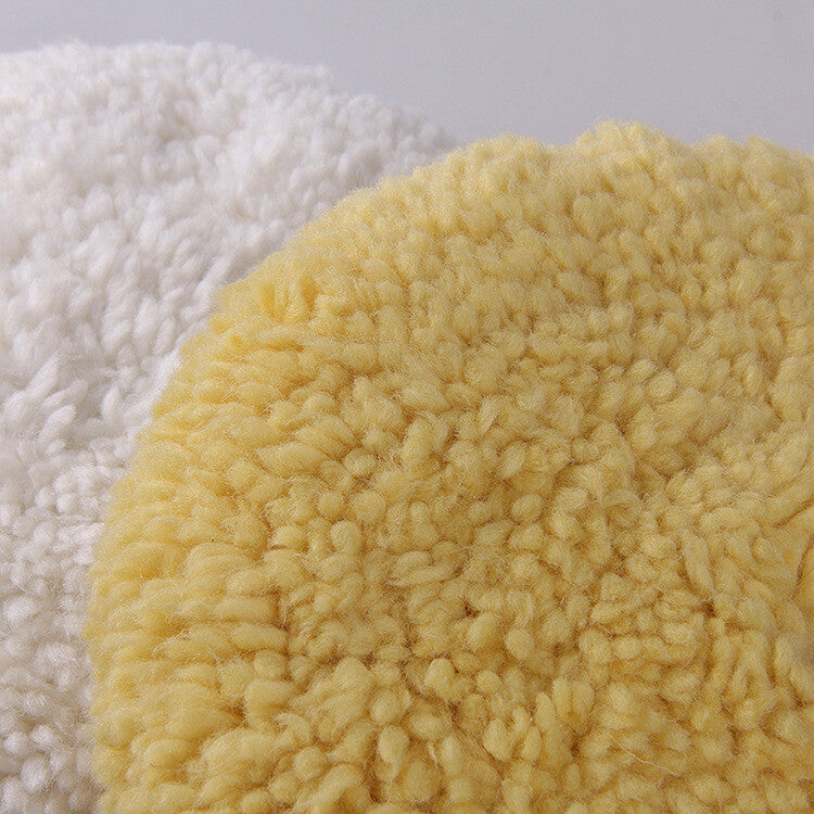 6-inch wool polishing pad, natural double-sided polishing cutting pad, polisher cleaning