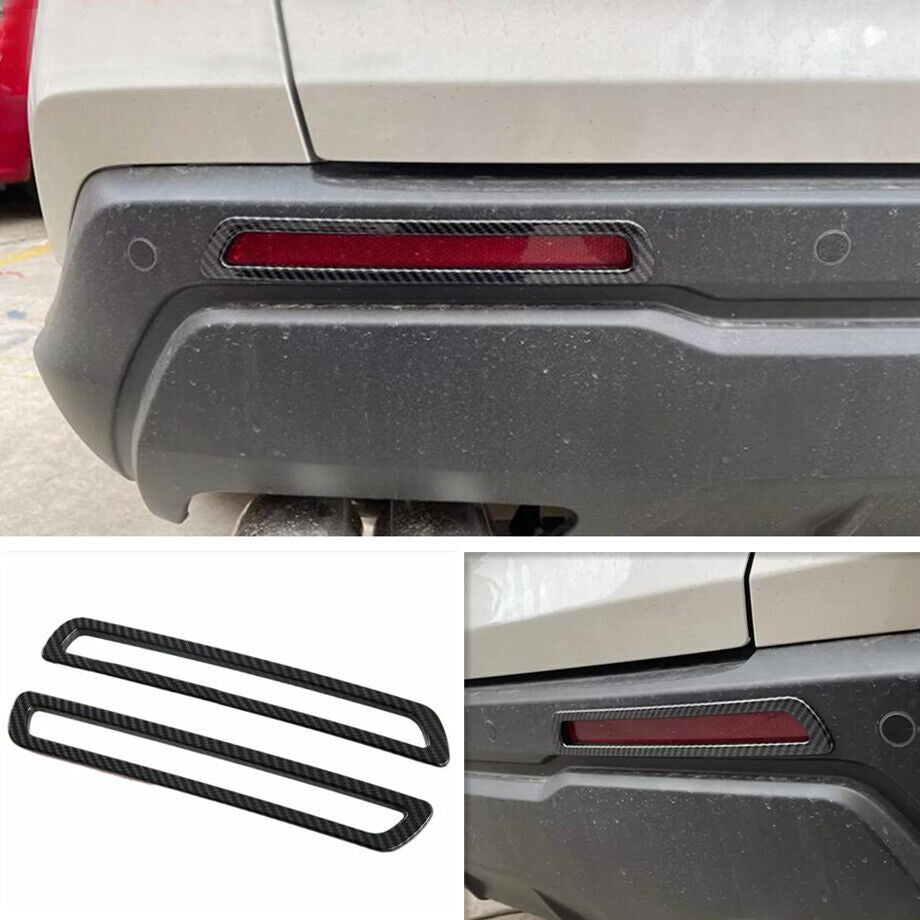 for Honda CR-V CRV 2023-2024 Carbon Fiber Rear bumper Fog Light Frame cover Trim