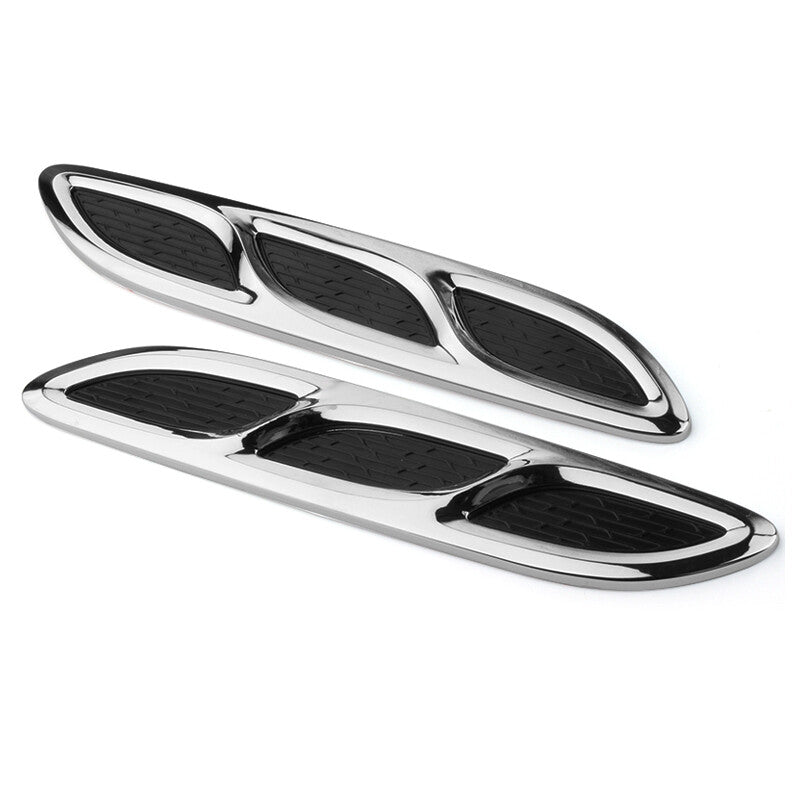 Car shark-style hood ventilation kit, side vents, open cooling panel, ABS accessories