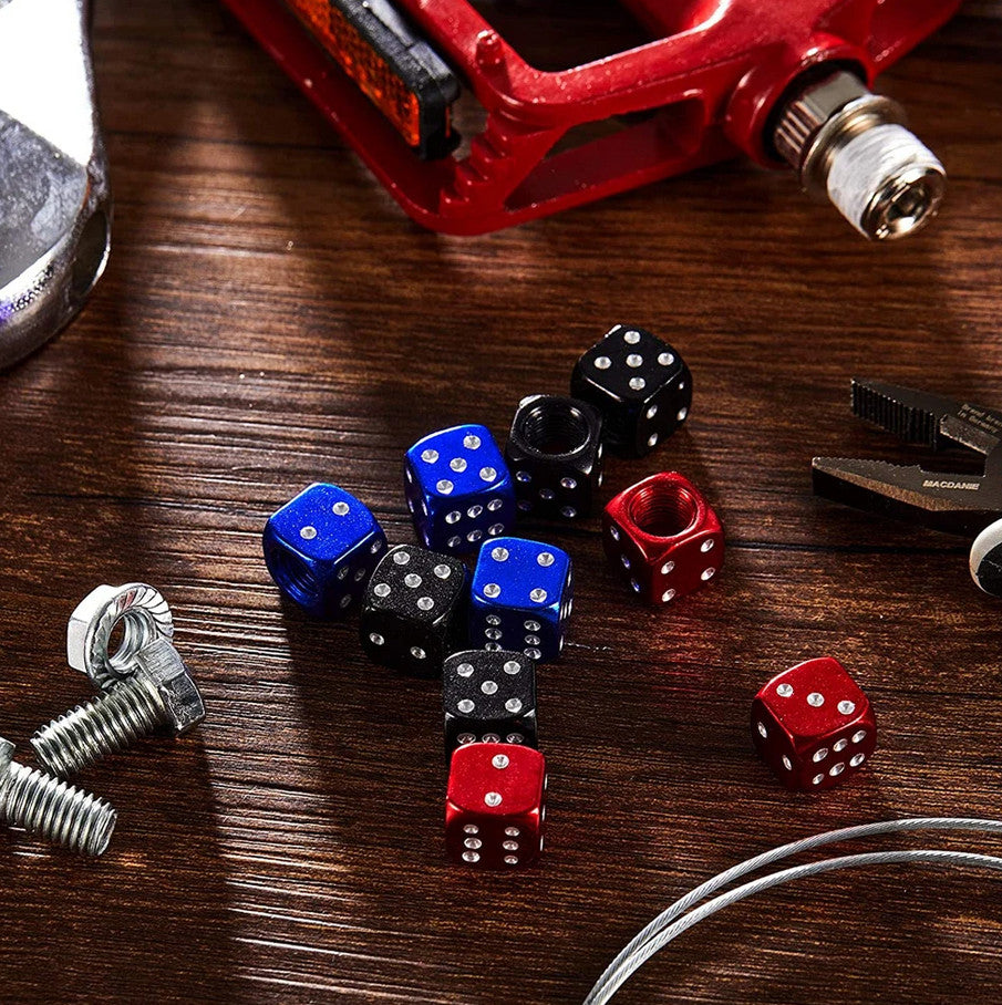 4-piece car tire valve cover rod air dust cover, dustproof and rustproof, red, suitable for BMW .