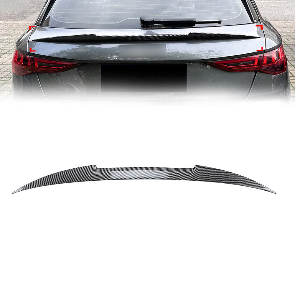 Rear Trunk Spoiler Wing for Audi A3 S3 RS3 8Y 5Door Sportback 2021-2024