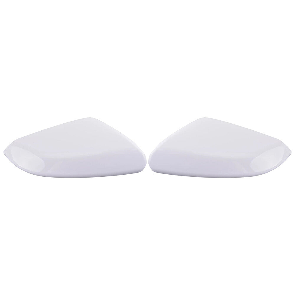Left Right Fits for Honda for Civic 2016-2020 New Front Outside Mirror Covers White