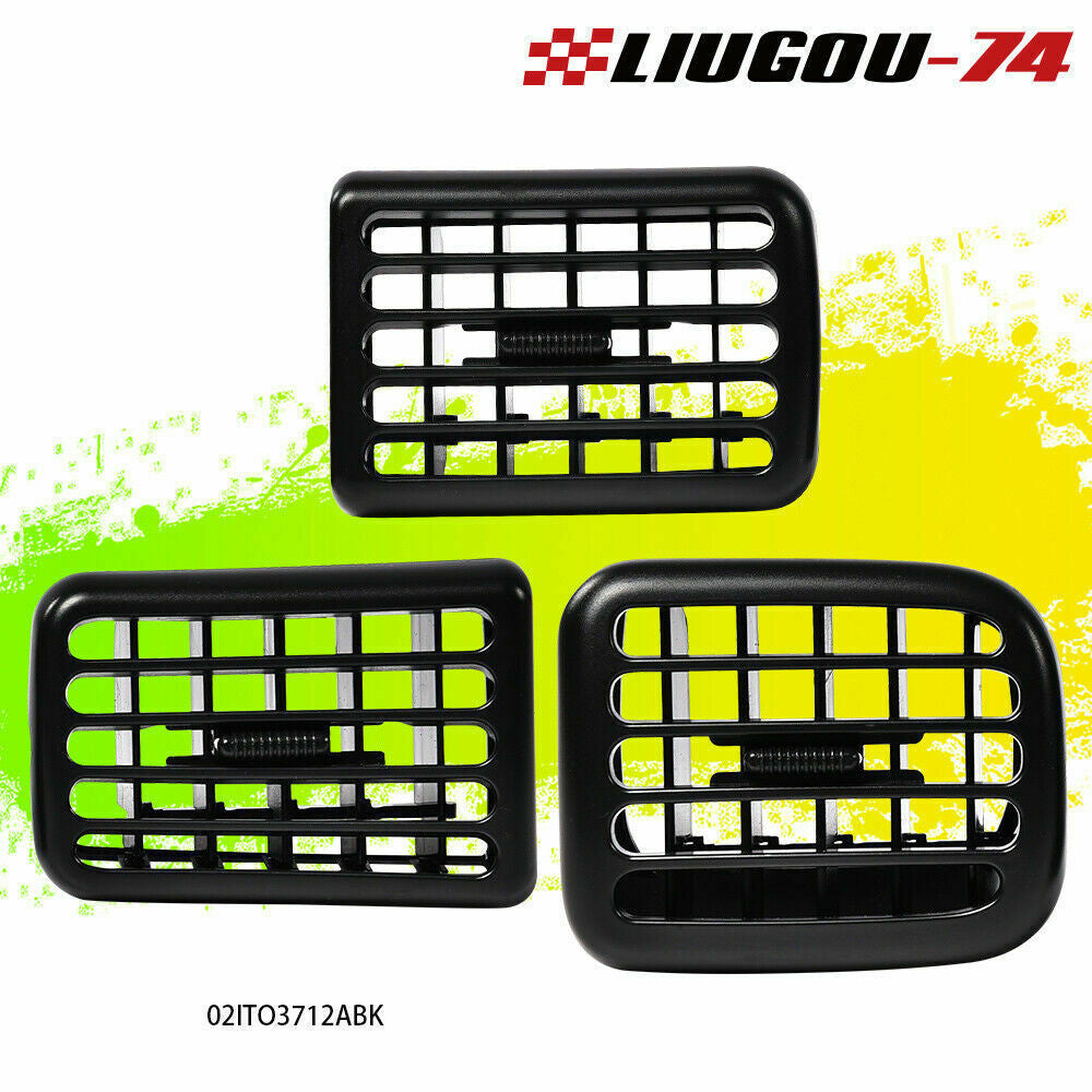 3-pack fits 98-02 for Dodge for Ram 1500 2500 3500 3-pack air conditioning air heater dashboard vents
