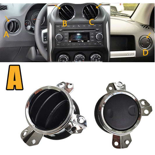 Left side for Jeep Compass Patriot 2009-2014 front dashboard air conditioning vent socket
