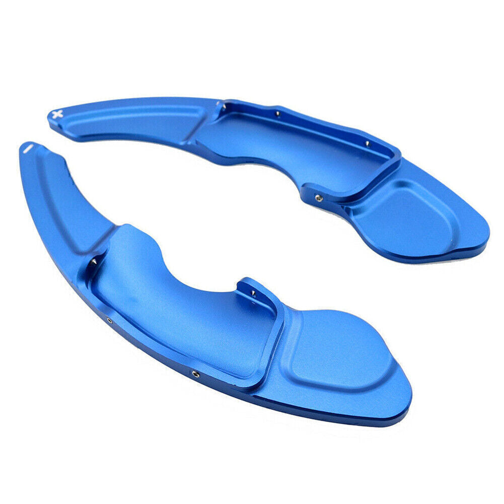 for Lexus RC NX IS Pair Blue Steering Wheel Shift Paddle Shifter Extension Trim