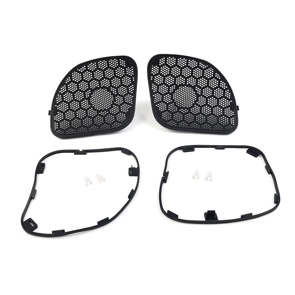 Front Fairing Speakers Mesh Grill Grilles Covers Fit for Harley Touring Road