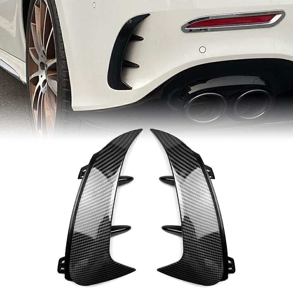 Carbon Fiber Rear Bumper Splitter Air Vent Fit for Mercedes-Benz A-class A200 V177