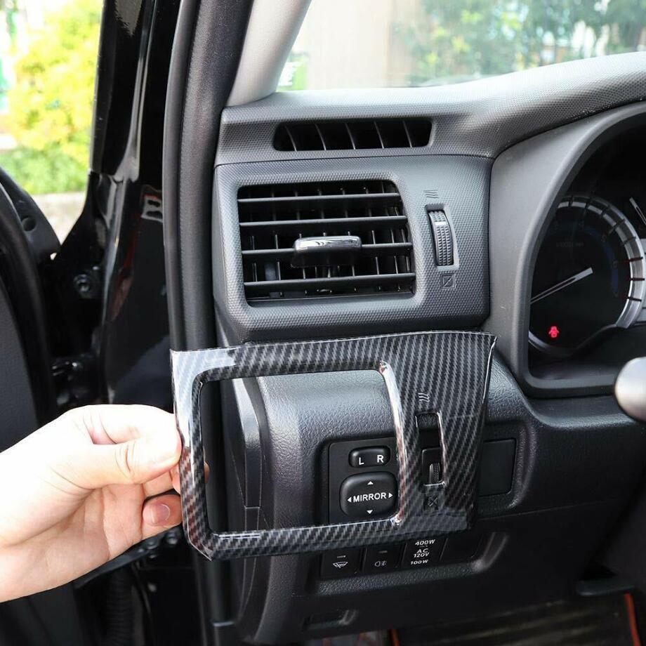 Accessories Carbon Car Side Air vent Outlet Cover Trim for Toyota 4Runner 10-23