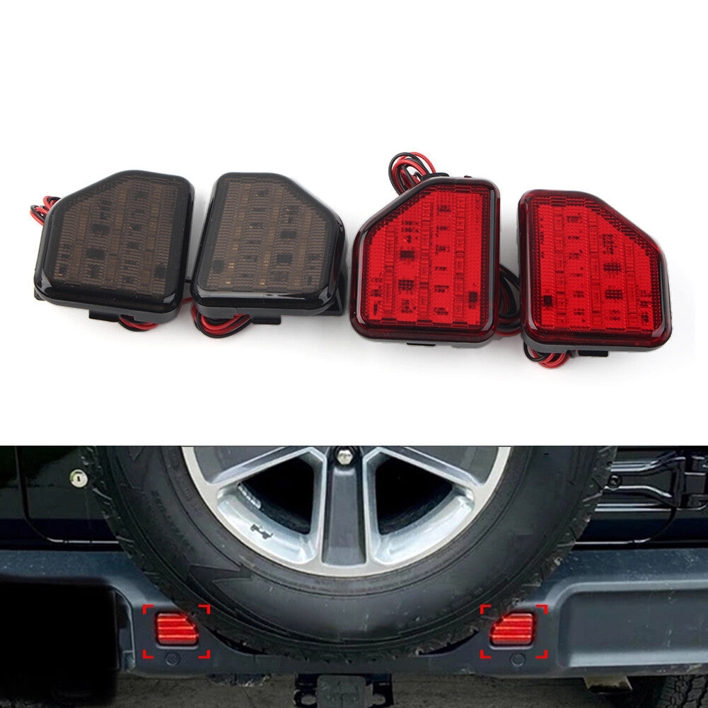 for Jeep for Wrangler JL Sahara Rubicon MOAB 18+ 2x Car Rear Bumper Reflector Lights